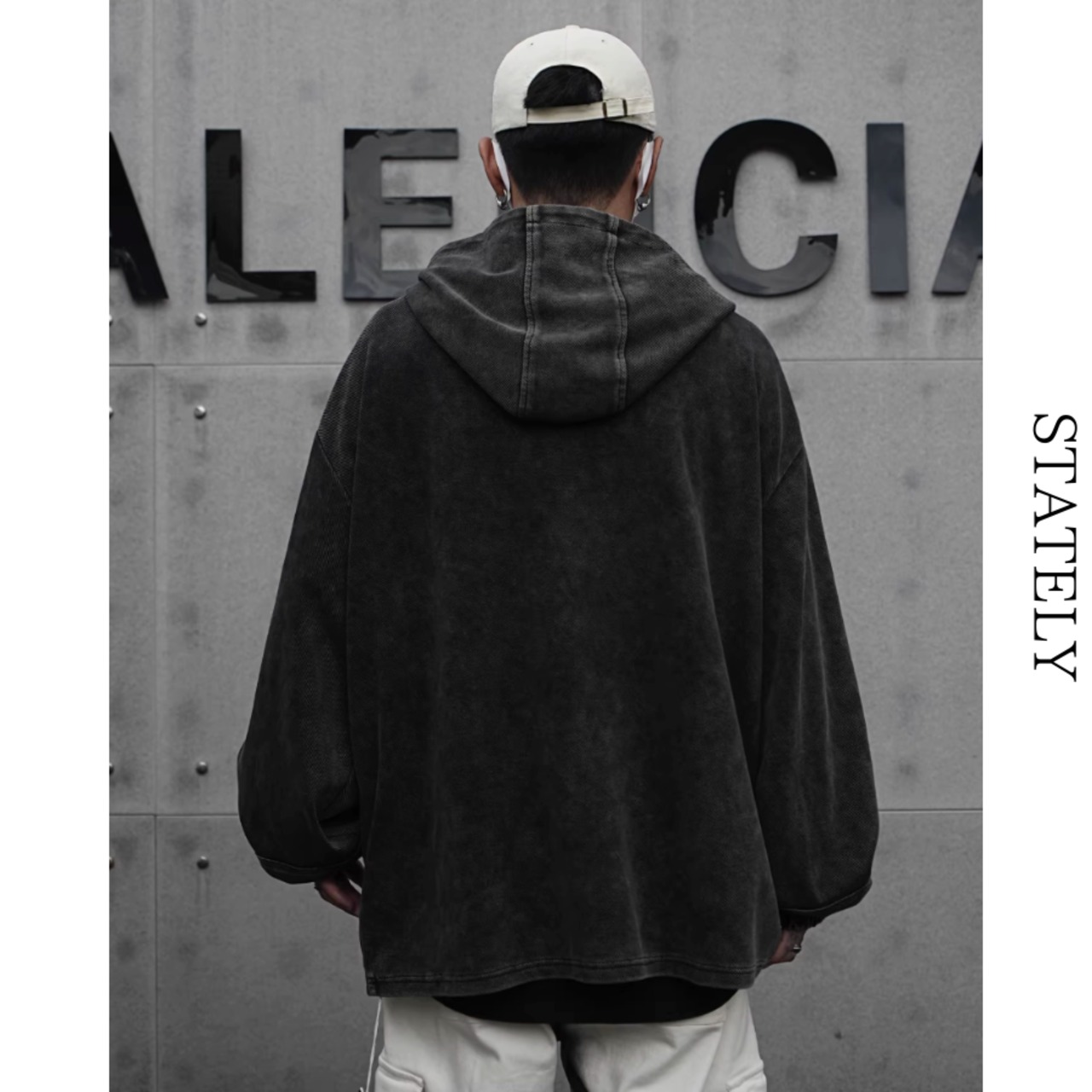ストーンウォッシュ Zip Pocket Hoodie_T145・画像3