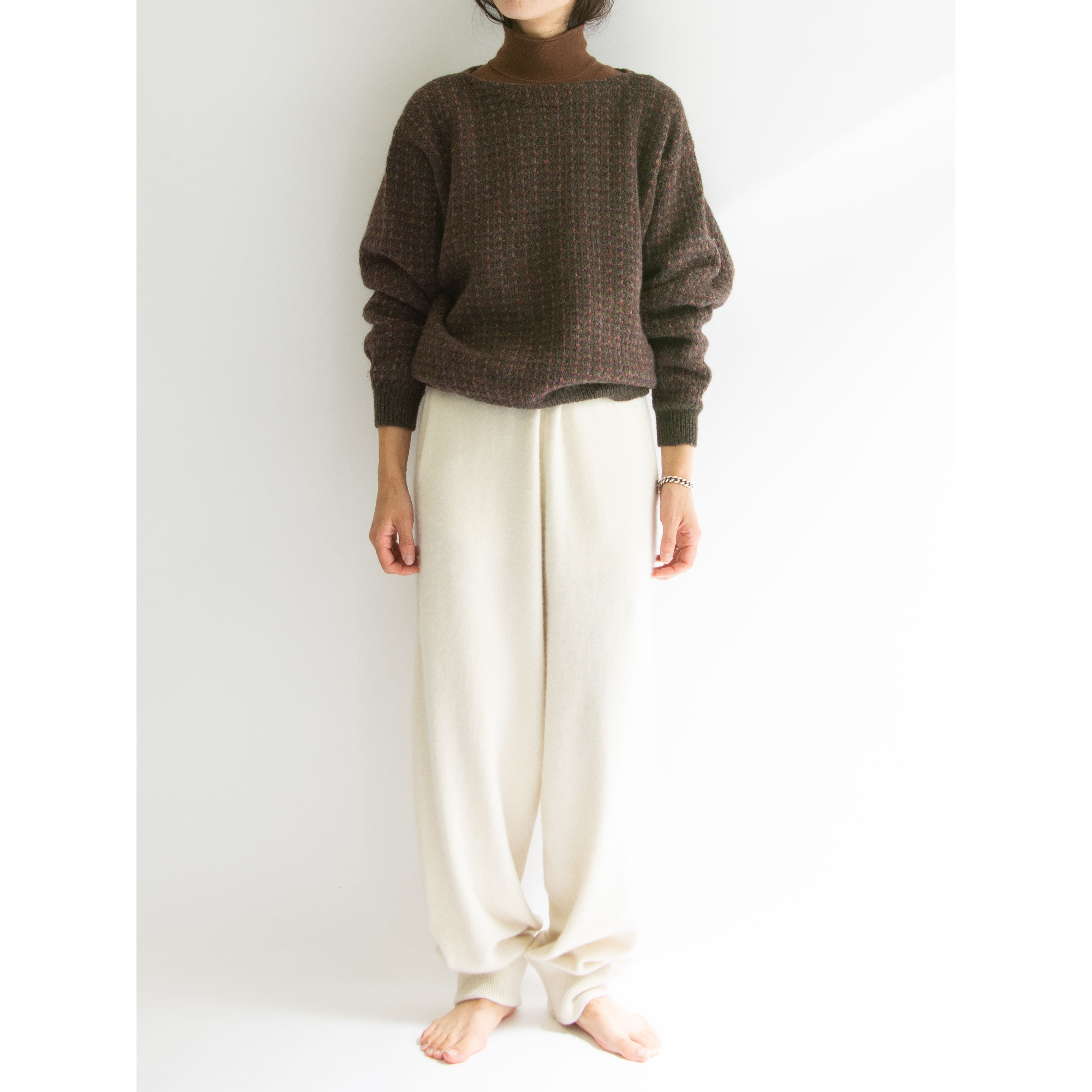【BRITCHES of Georgetown】Made in Scotland 100% Shetland Wool Sweater（スコットランド製 シェットランドウール プルオーバーセーター ボートネックニット）