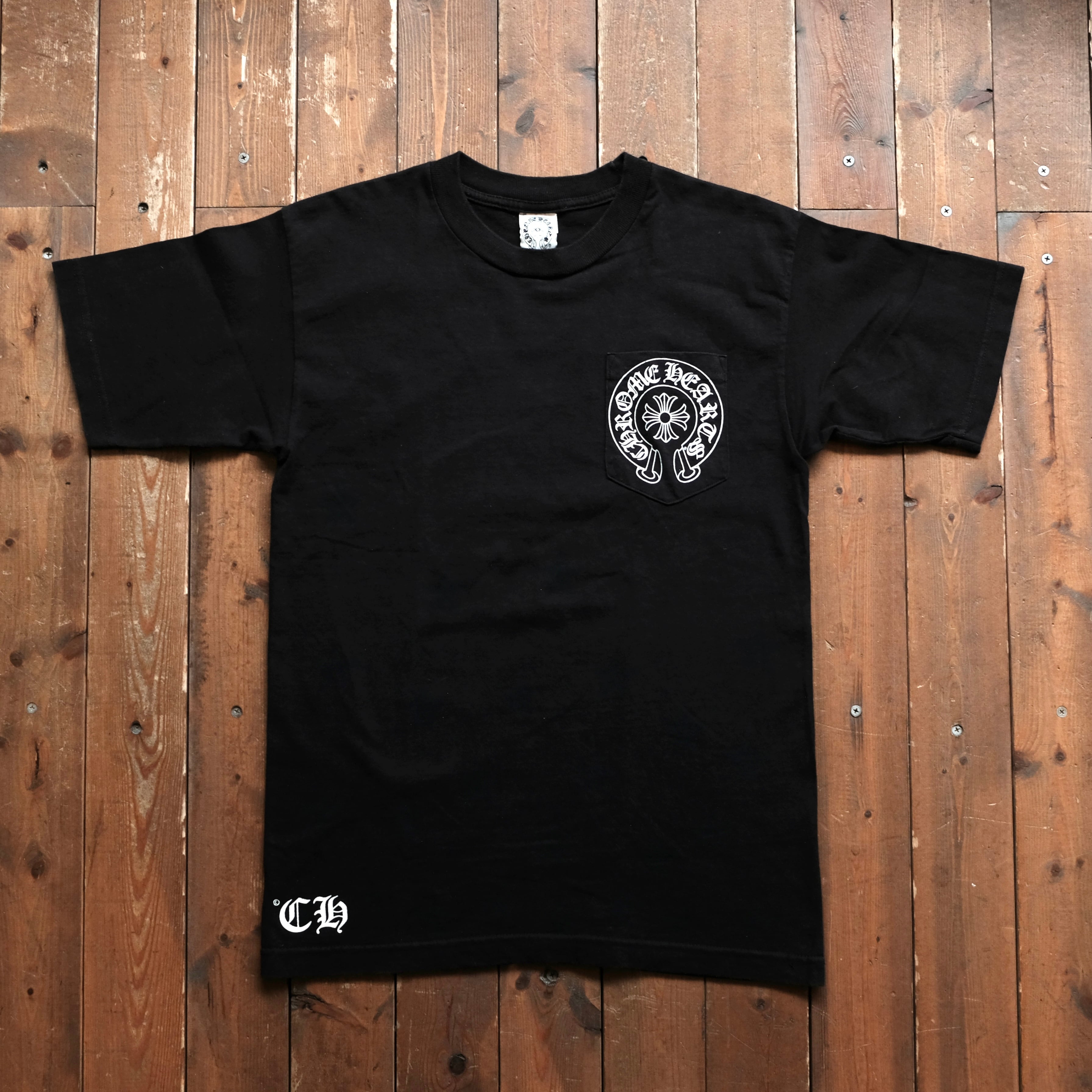 CHROME HEARTS POCKET BLACK T-SHIRT | safarionline