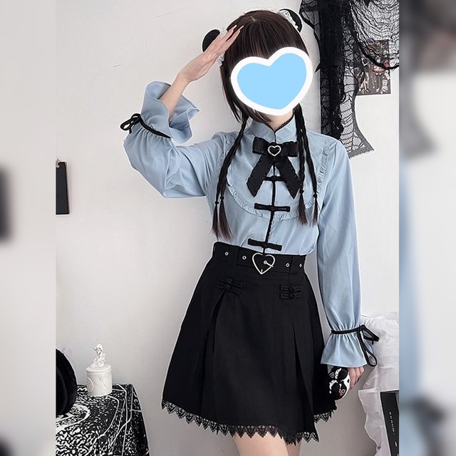 地雷×チャイナブラウス