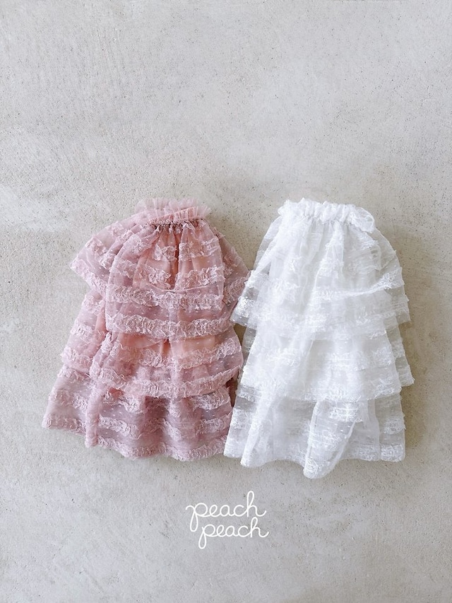 【取寄】peach peach|antique lace skirt|アンティークレーススカート|XS-XL|kids|26 autumn