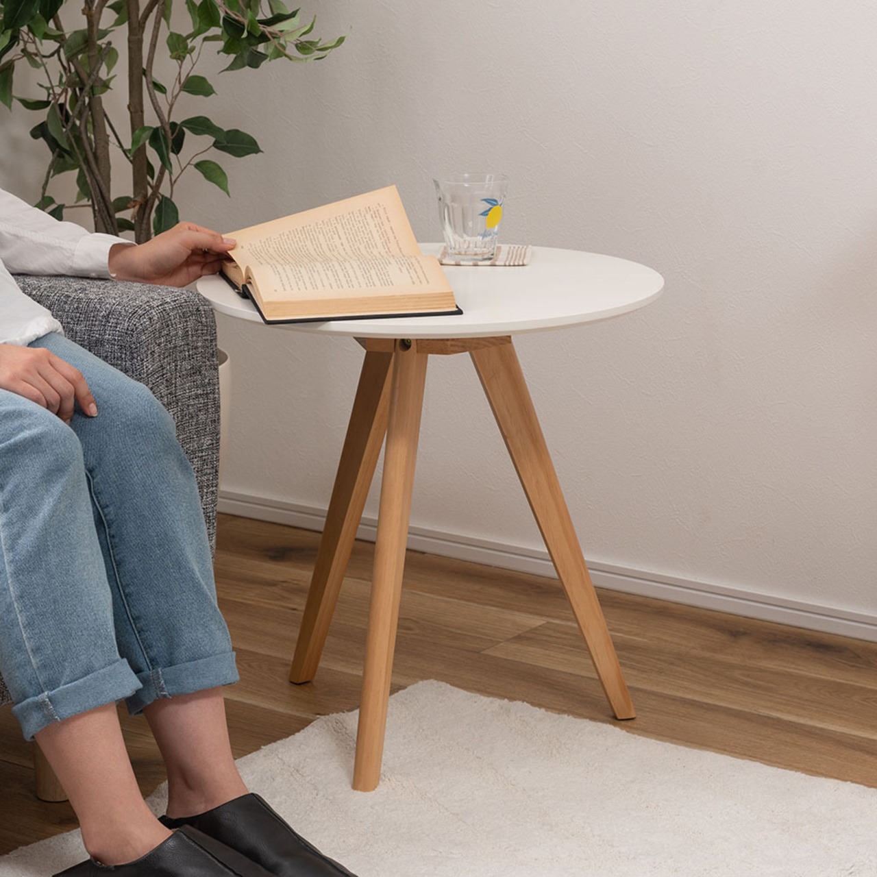 ラウンド サイドテーブル