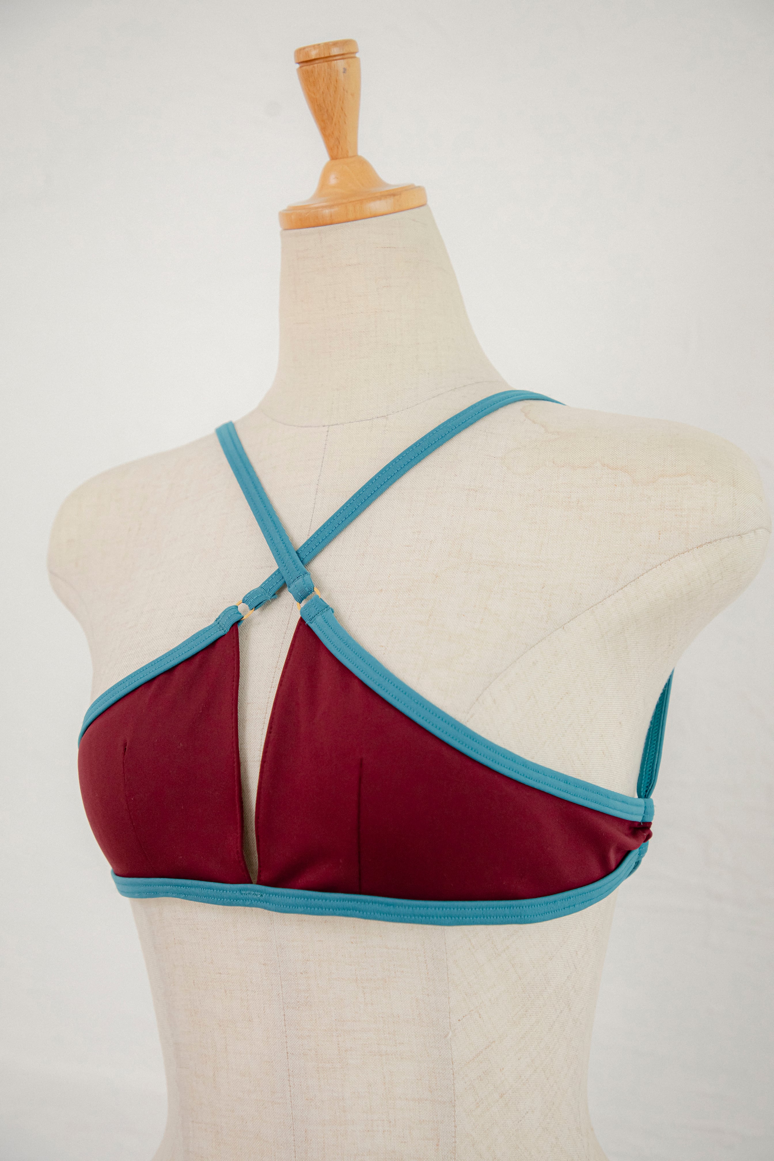 swimwear・バイカラークロススイムブラレット | GEMINItale