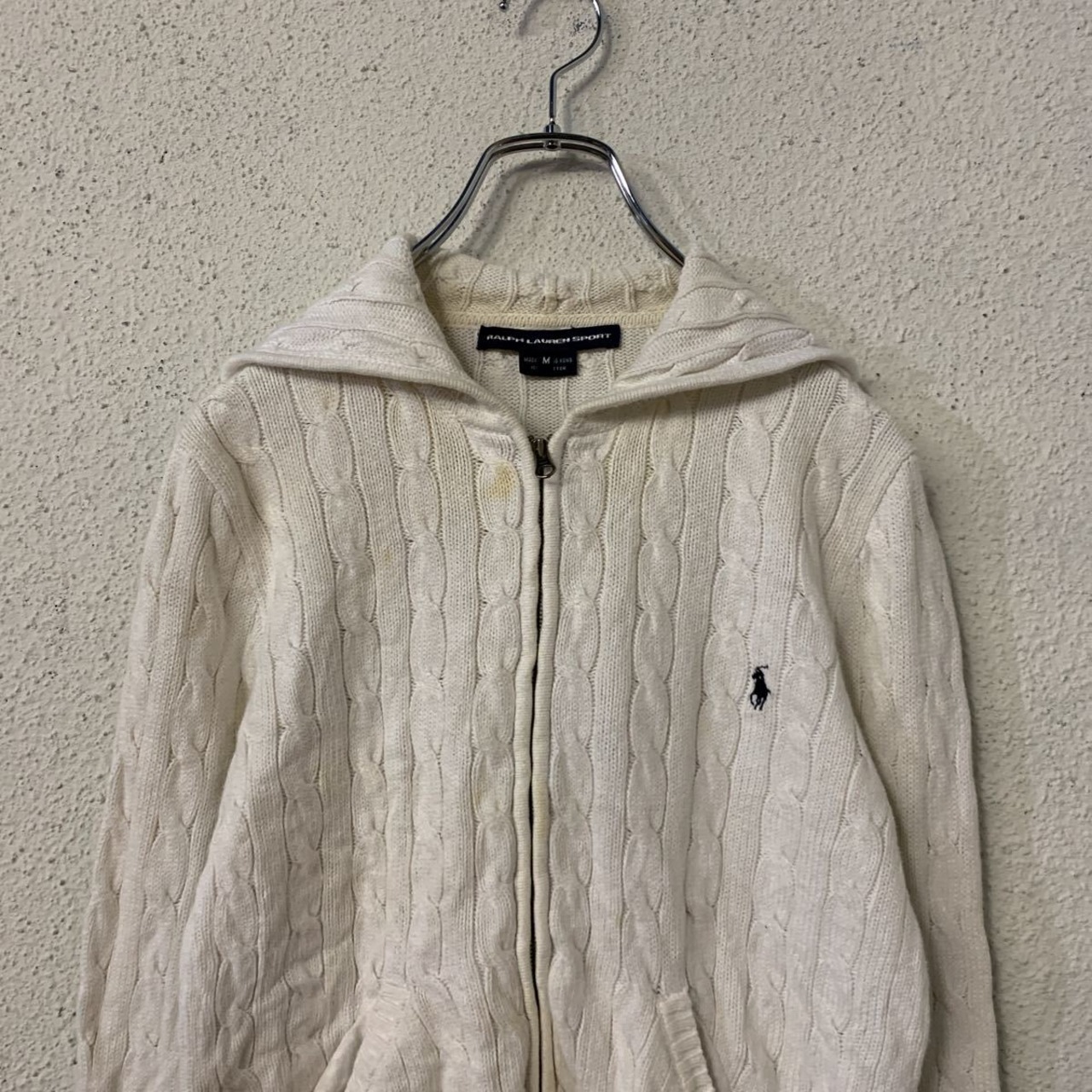 Ralph Lauren sport ジップアップ コットン ニット パーカー 