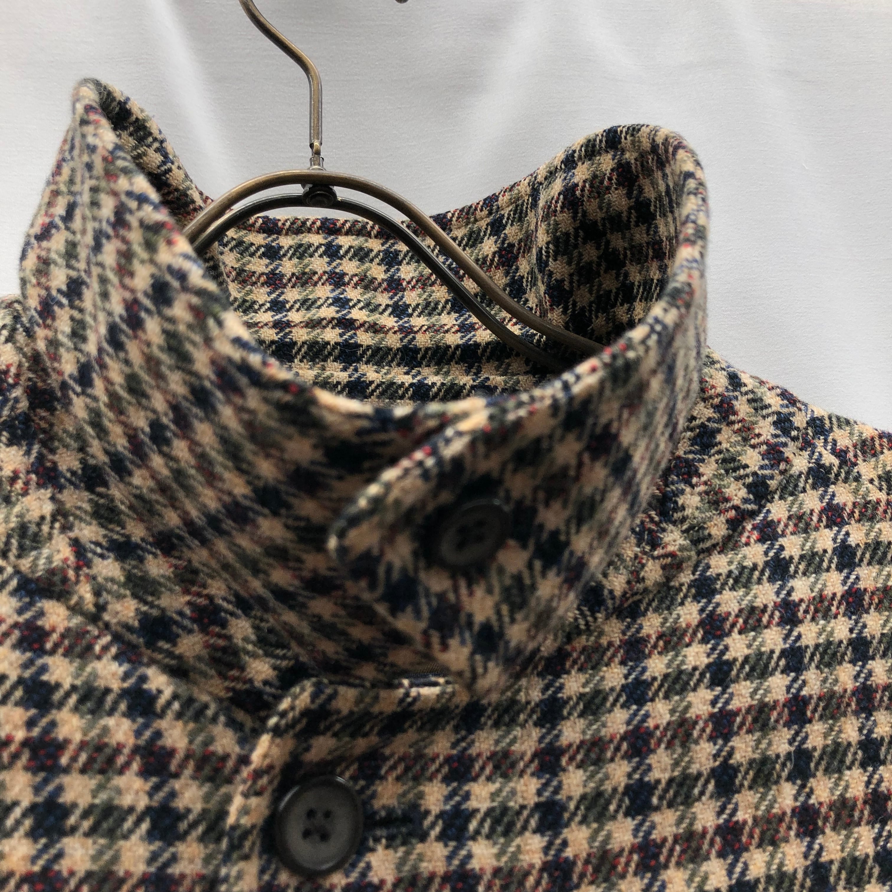 60s burberrys coat バーバリー burberry チェック コート ウール | no