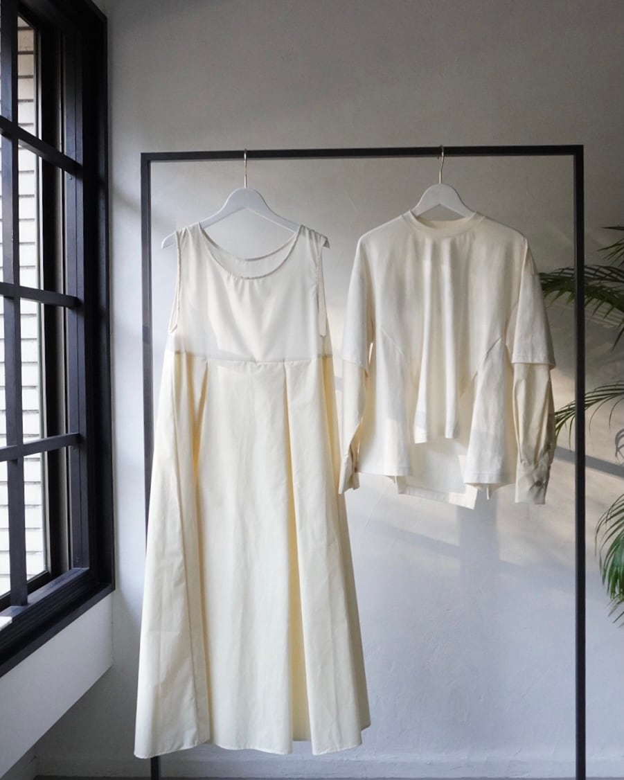 enfold / クラシック天竺 T/SHレイヤードDRS IVORY | LA VILLA ROUGE