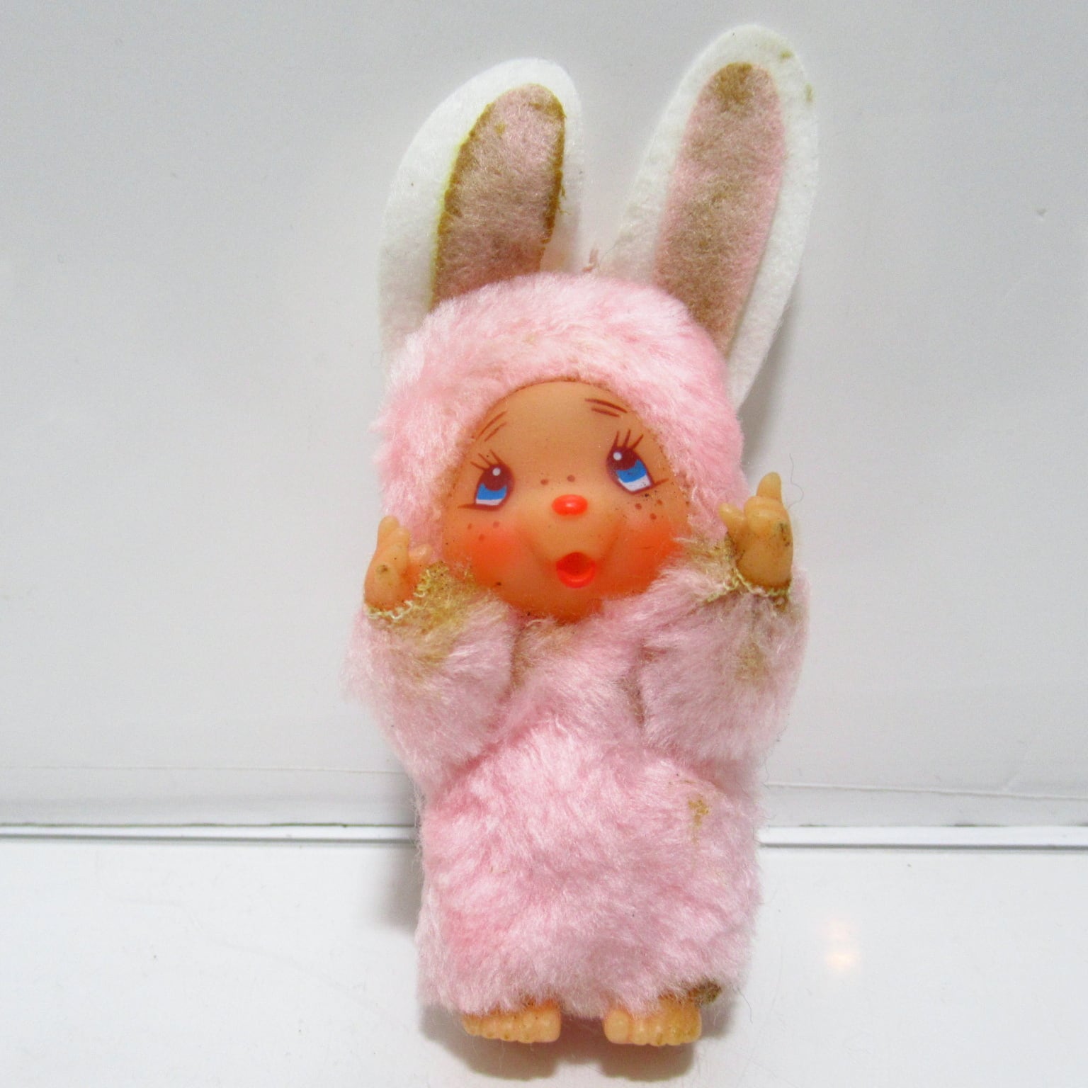 レトロ　ぬいぐるみ　人形　ドール　ソフビ　うさぎ　モンチッチ 昭和レトロ ぬいぐるみ 人形 ドール ソフビ うさぎ モンチッチ チム