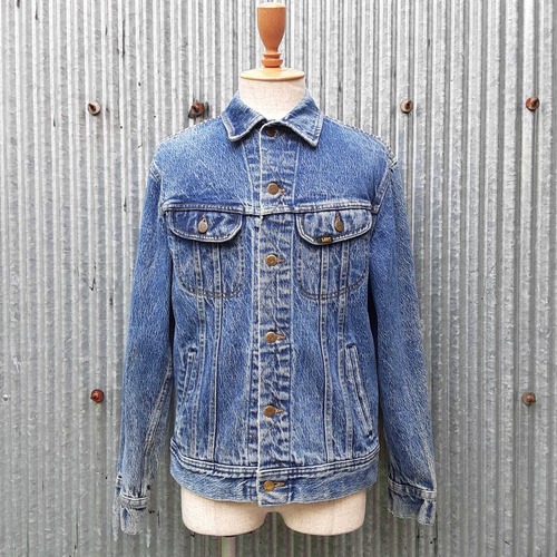 80~90's "Lee" Chemicalwash denim jacket / 80~90年代 "リー" ケミカルウォッシュ デニムジャケット