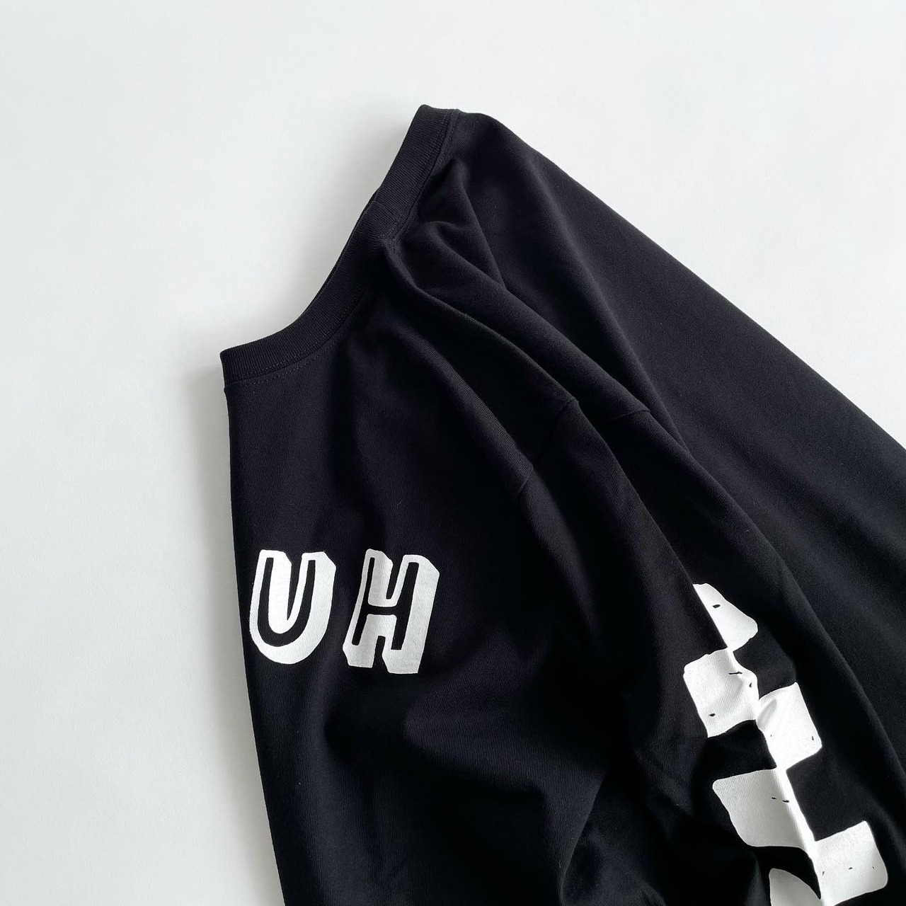 ULTRA HEAVY / チェッカー&UH ロゴ / ロングスリーブTシャツ