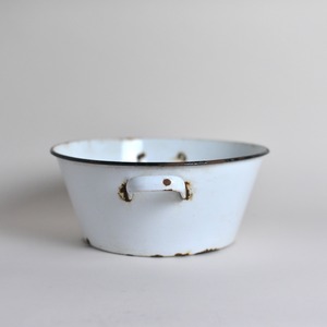 Wash Tub / ウォッシュタブ 〈 バケツ / 琺瑯 / ホーロー / 店舗什器 / 収納 〉112279