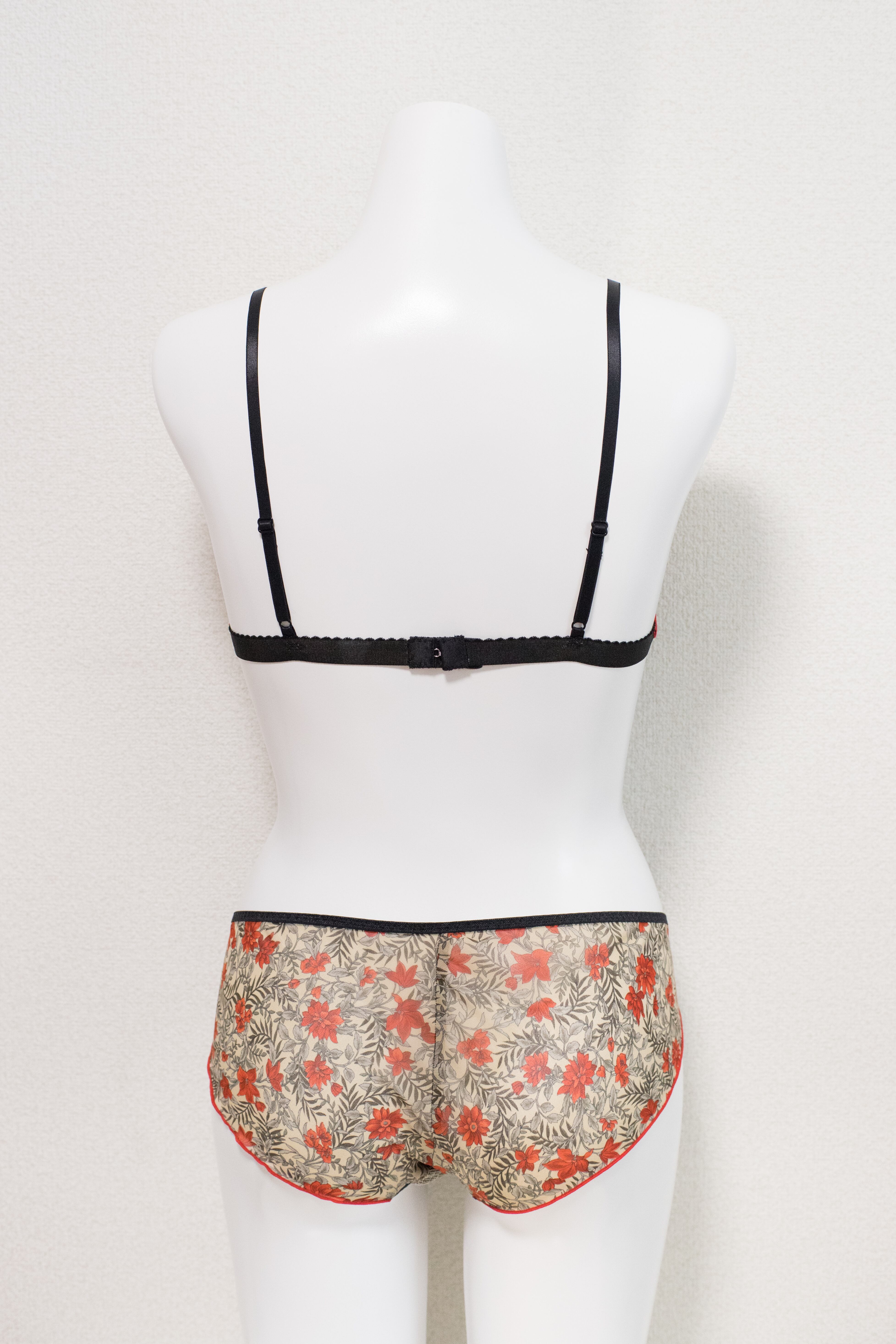 flower chiffon Bra