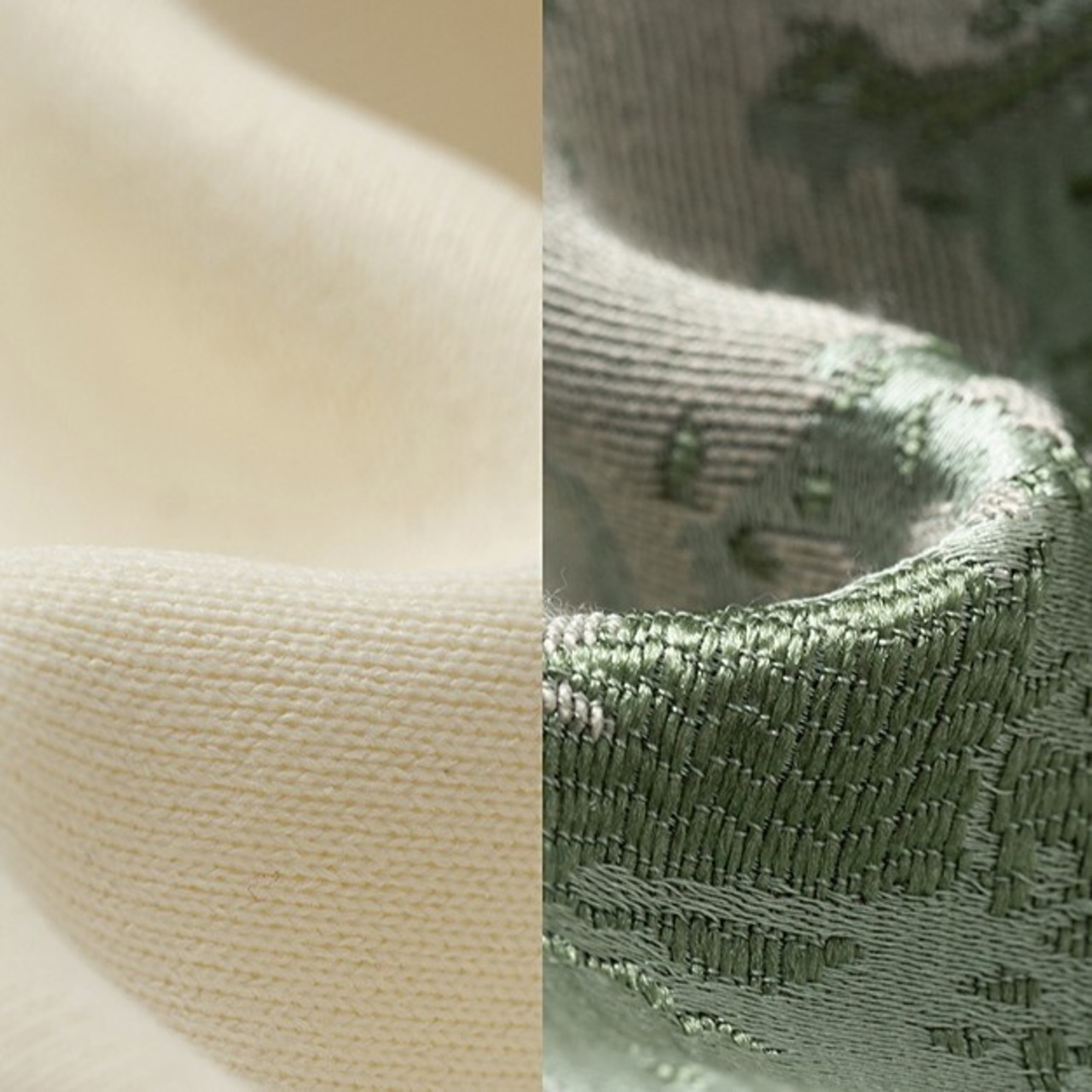 Bicolor Jacquard Sleeve Sweatshirt / バイカラー ジャガード スリーブ スウェット シャツ