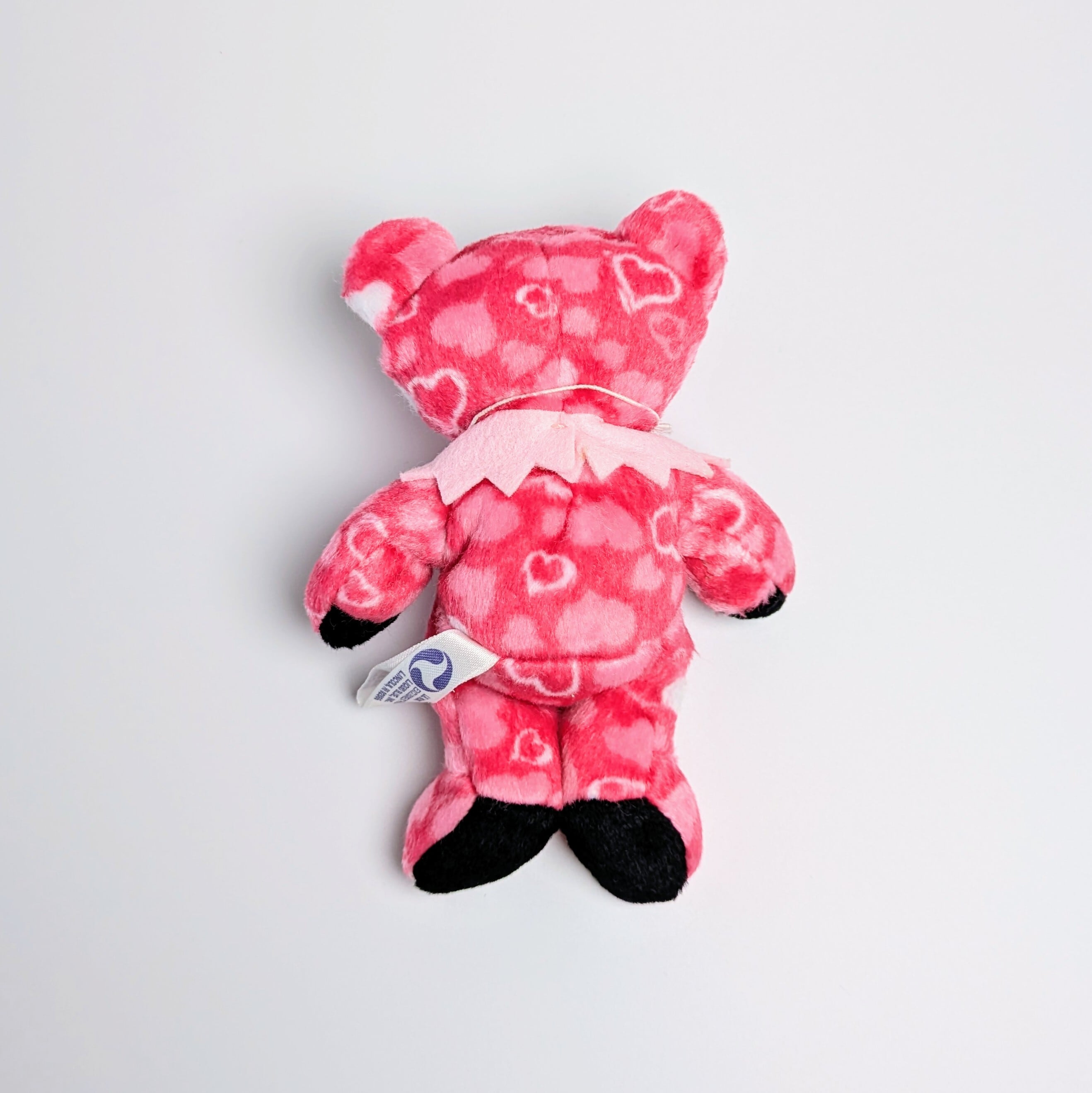 ☆DEADSTOCK / VINTAGE☆ 2001年製【 Grateful Dead(グレイトフルデッド)】5inch 5インチ / Bean Bear / ビーンベア /  ベロなし 舌なし 日本限定  Lil Heart / リル・ハート シリーズA〚アメリカン雑貨 アメトイ〛
