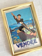 ポストカード　フレーム入り　旅行宣伝ポスター　VENDEE  Guillemet フランスの旅 12otcp22-1