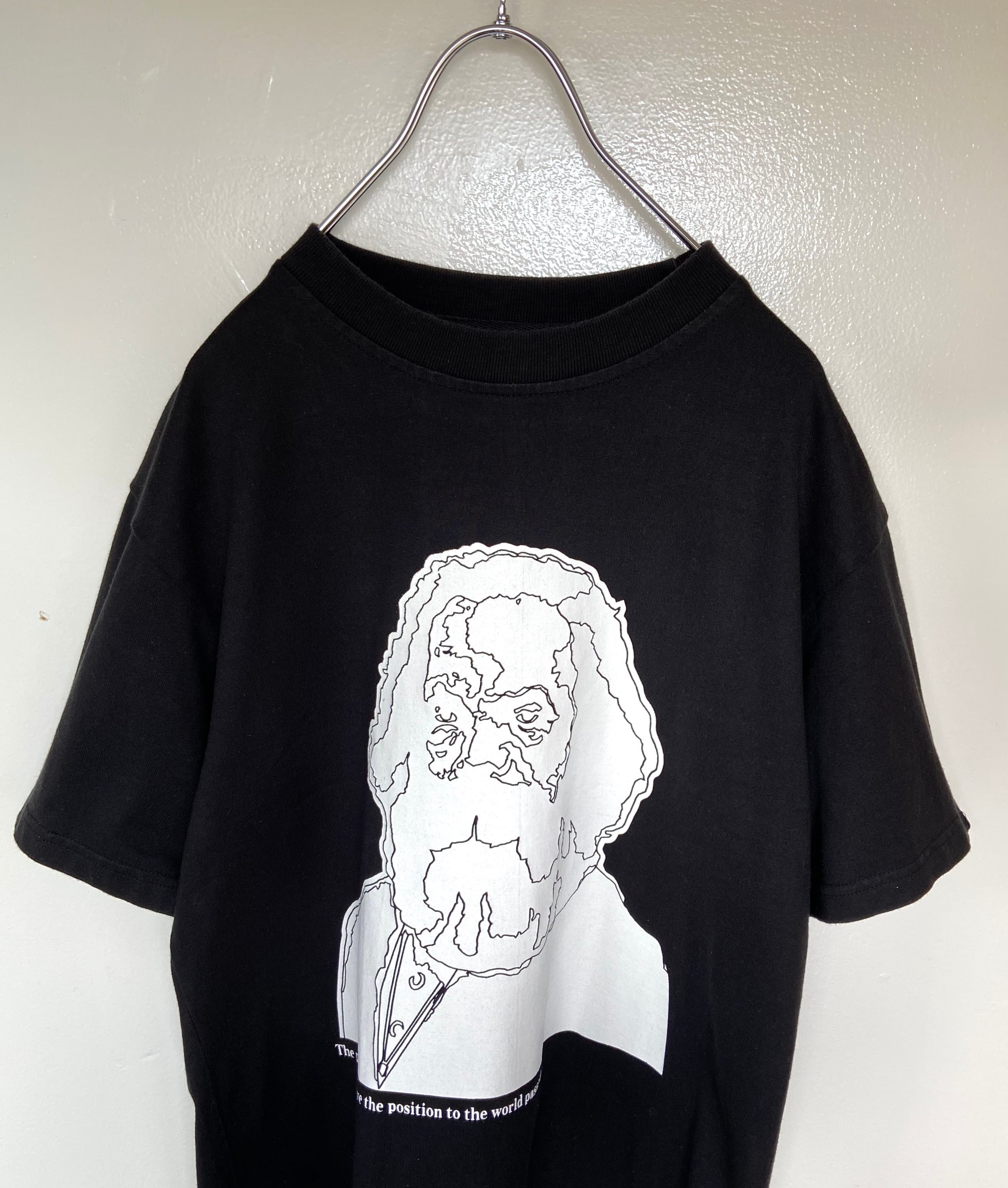 古着 ピカソ 白い絵風 アートTee プリントTシャツ 黒