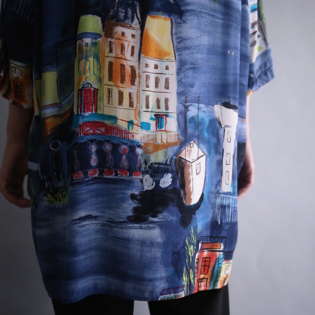 good coloring art pattern loose h/s shirt