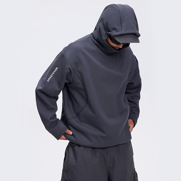 ★VELVET HOODED SWEATSHIRT　　　A0877