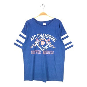 80s チャンピオン USA製 ヴィンテージTシャツ トリコタグ NFL デンバーブロンコス アメフト DENVER BRONCOS CHAMPION メンズXL 古着 @BD0056