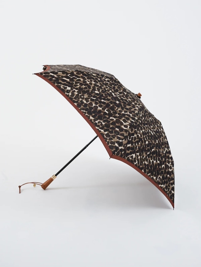 【母の日おすすめ】manipuri / ＜晴雨兼用折傘＞レオパードゼブラ