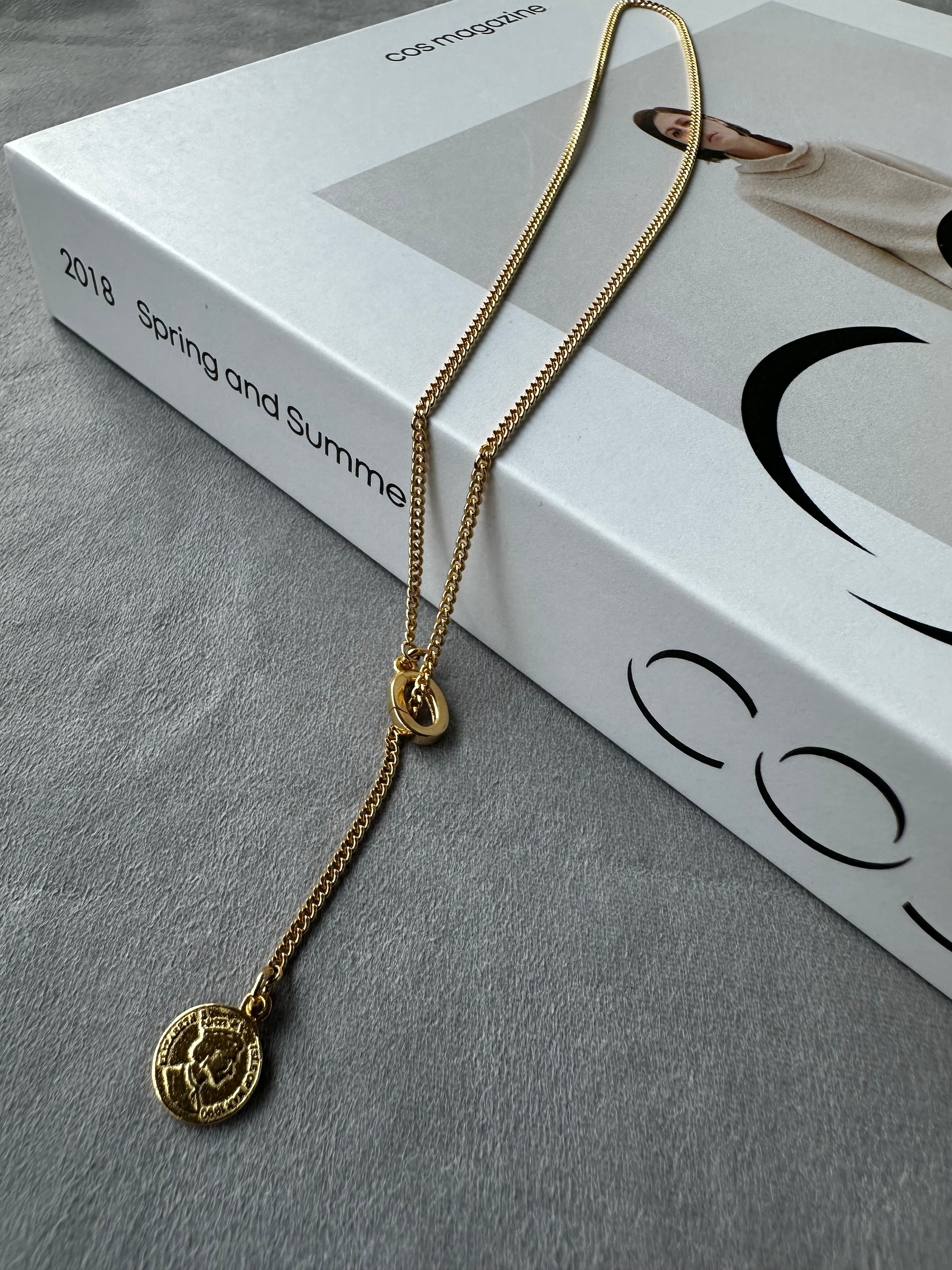Mini coin 2Way Necklace Gold ◇ NG25007