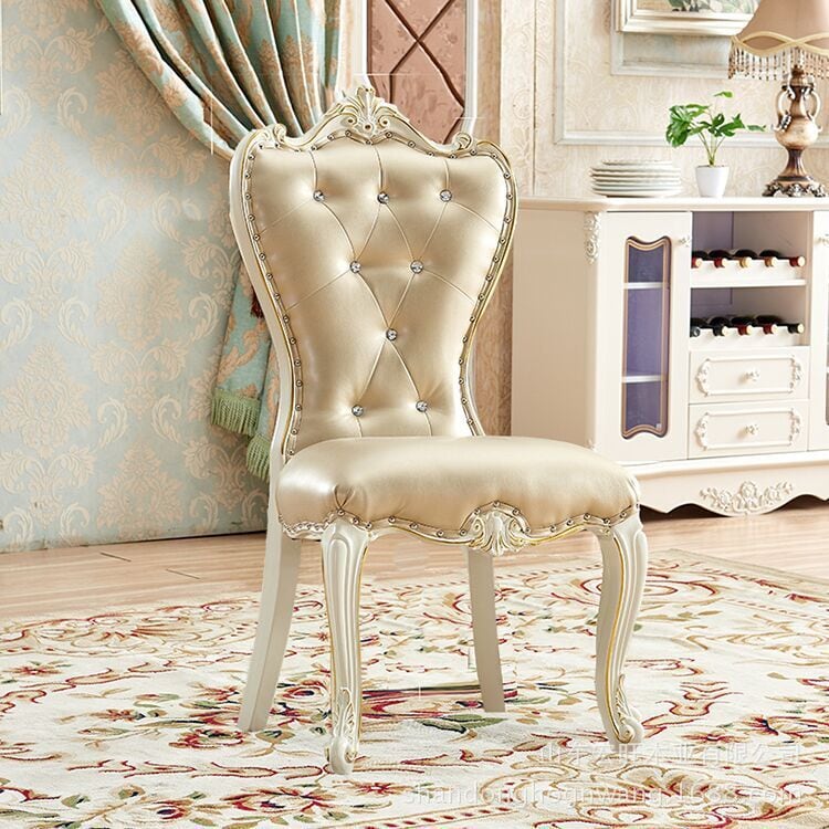 ダイニング チェア 姫系 ロココ 猫脚 アメリカン カントリー おしゃれ かわいい インテリア 北欧 ヨーロッパ レトロ風 リビング チェア 食卓 椅子 カフェ バー