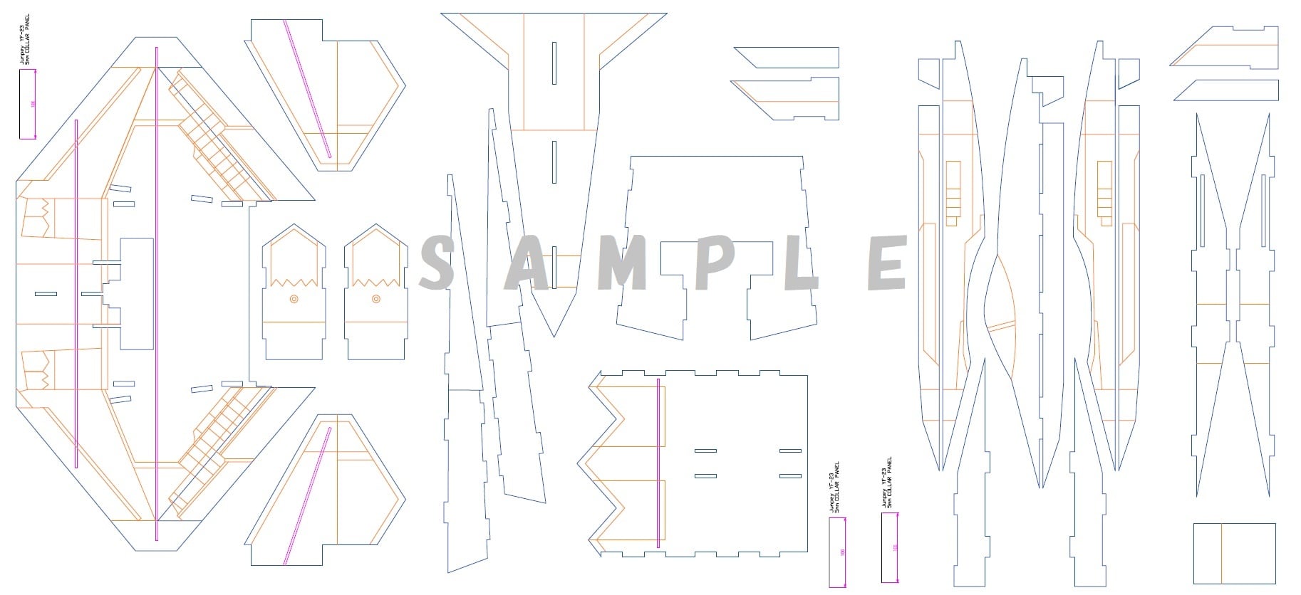 YF-23 BLACK WIDOW II PDF図面 | Pay ID