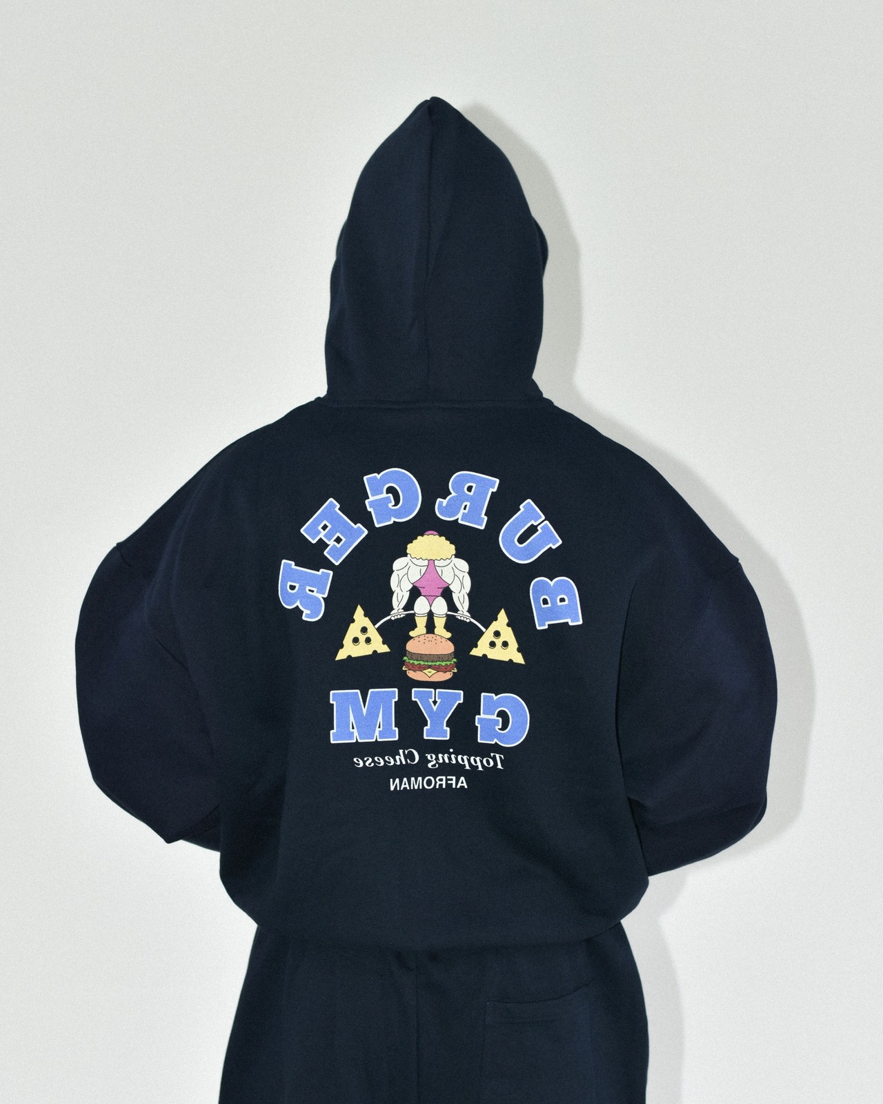 バーガージムジップパーカー ネイビー