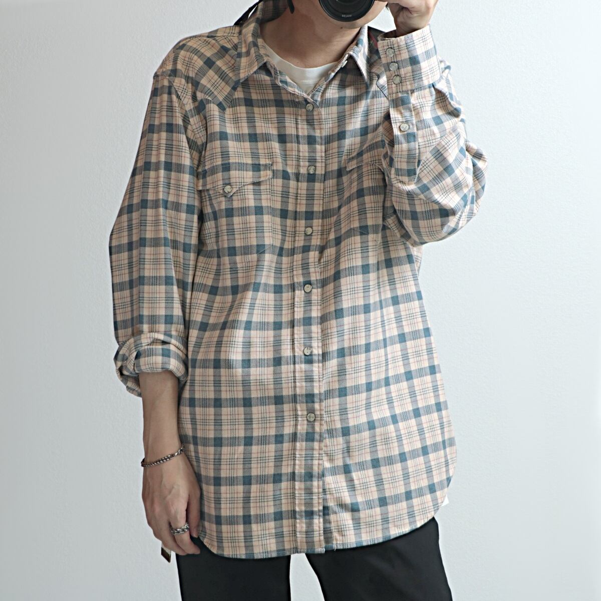 Ralph Lauren RRL(ラルフ ローレン ダブルアールエル)チェック柄 ネル シャツ used 古着