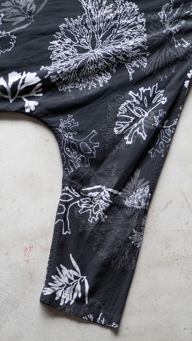 "富み子" 1990s Marine botanical print shirt