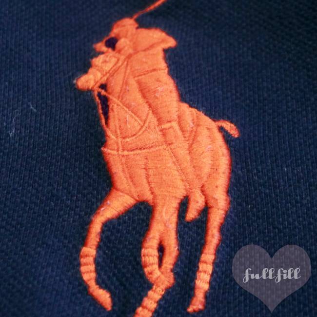 POLO RALPH LAUREN ビッグポニー 長袖ポロシャツ ネイビー レディース