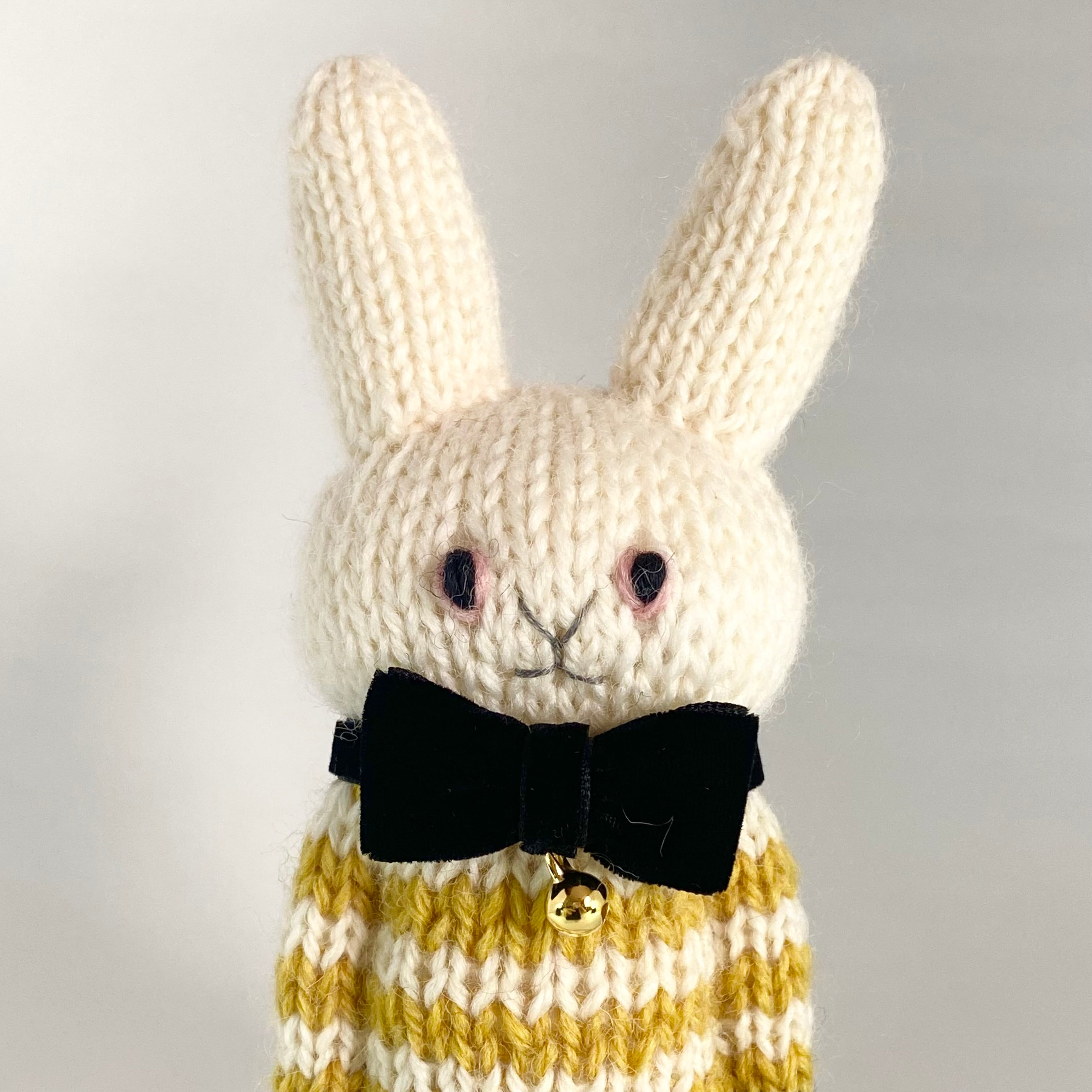 白いうさぎさん ＊ 黄×白ボーダー/グレーズボン | My bobby and Friends