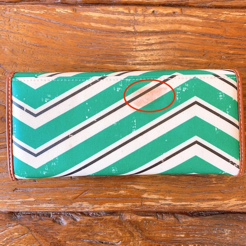 【展示品・訳あり】Lisa Stickley wallet リサ・スティックリー ー長財布（グリーン）/ ヴィンテージ加工