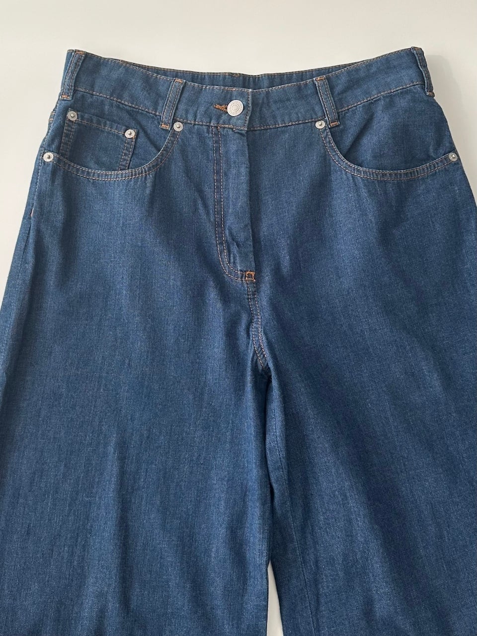 DRIES VAN NOTEN WIDE STRAIGHT DENIM PANTS | dear closet