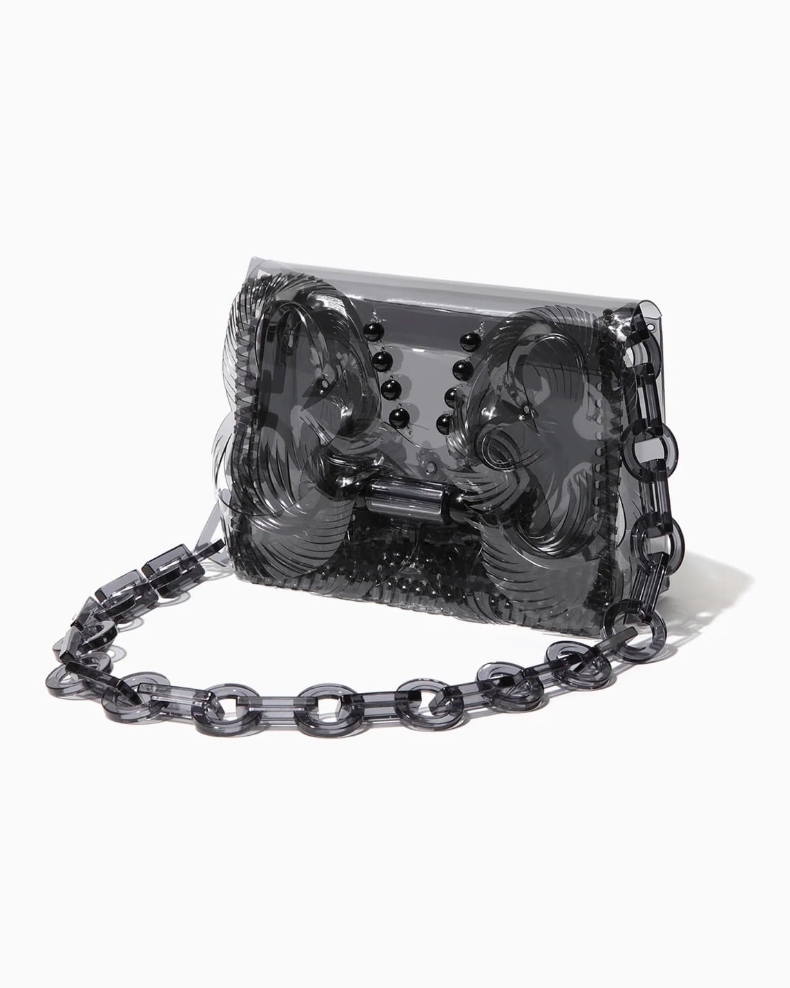 バッグ Transparent Sculptural Mini Chain Bag Mame Kurogouchi】Transparent Sculptural Mini Chain Bag