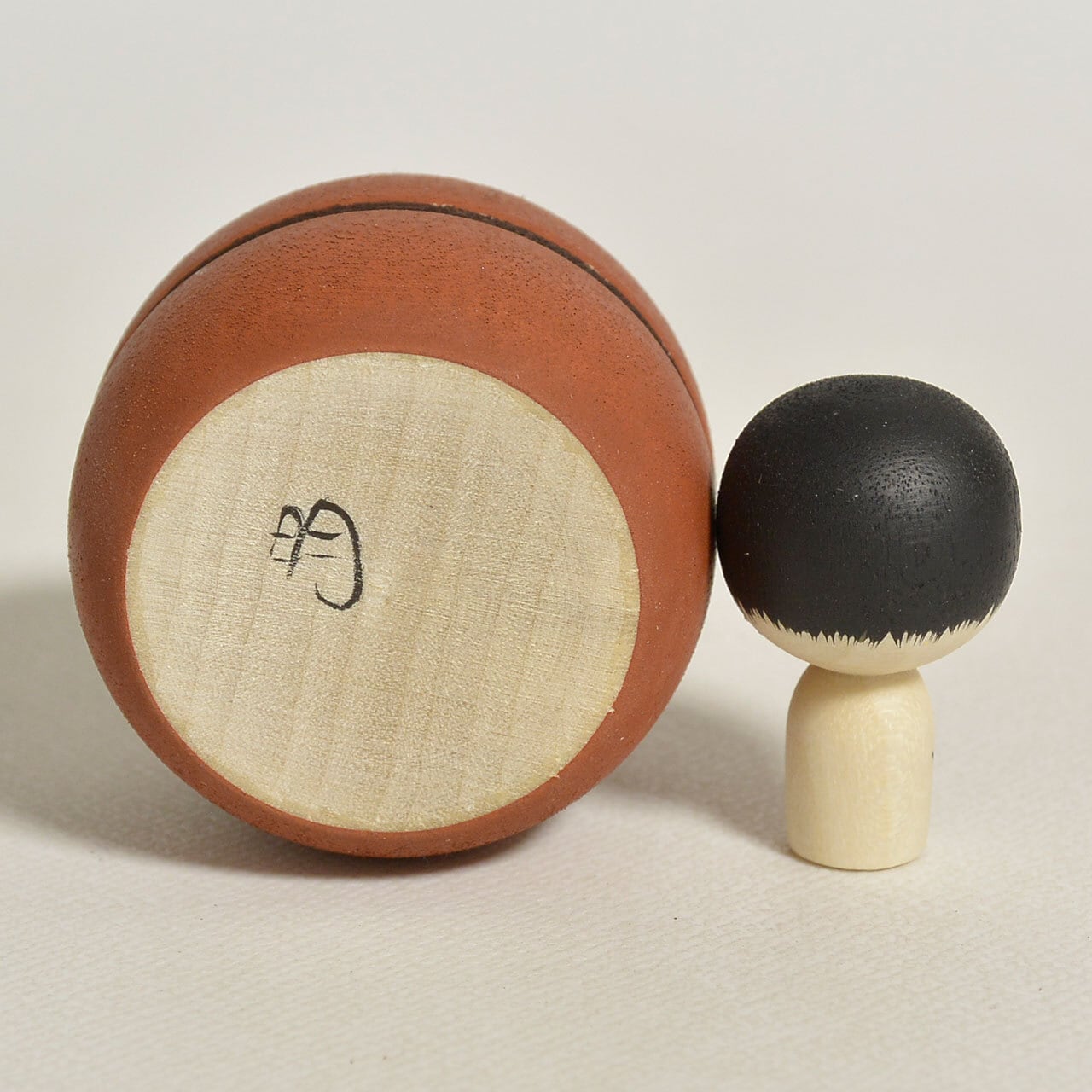 マカロンちゃんこけし 約1.5寸 約4.5cm 鈴木明 工人（作並系）#2394