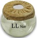 【LLサイズ】ベージュ　チンチラ　デグー　砂浴び容器　飛び散り防止　ブラッシング効果  Chinchilla's glass ball for dust bath [LLsize] fluffy ring is [ beige color] .