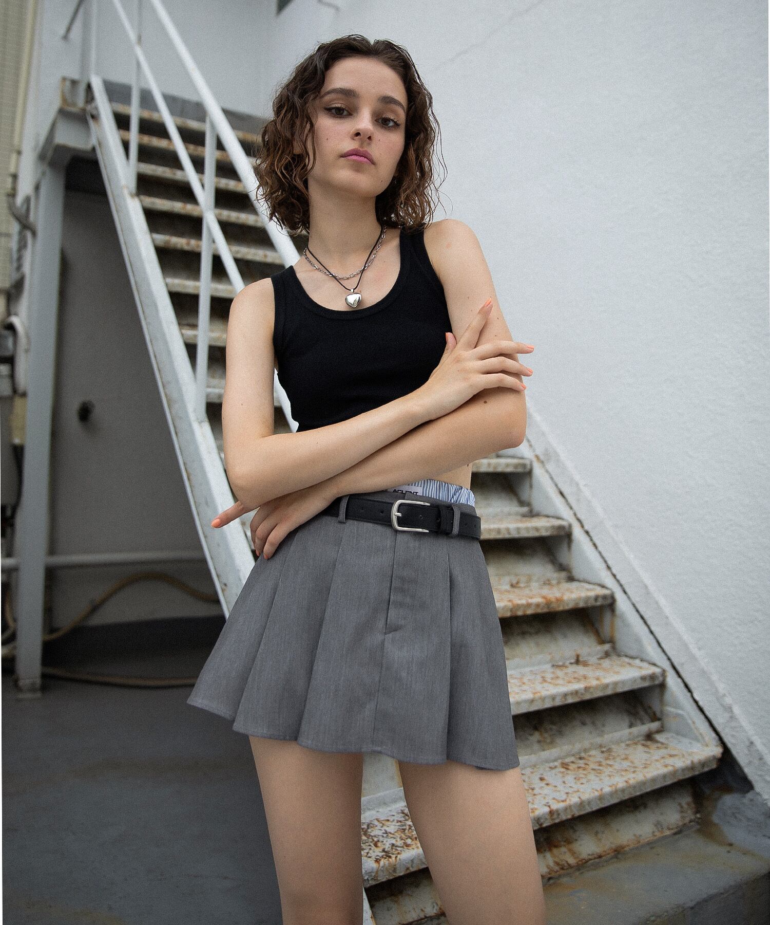 Layered pleats mini skirt | ACLENT（アクレント）