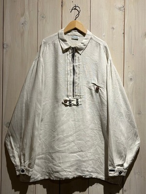 【a.k.a.C.a.k.a vintage】Metal charm Design Vintage Loose Tyrolean Shirt