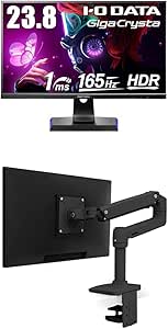 ゲーミングモニター 23.8インチ GigaCrysta 165Hz 1ms