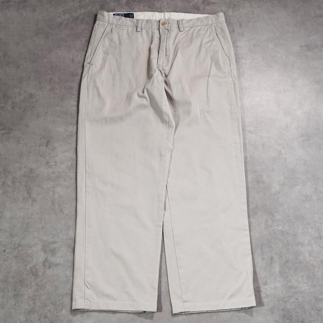 ポロバイ ラルフローレン W32 ポロチノ 古着 チノパン ベージュ 19969