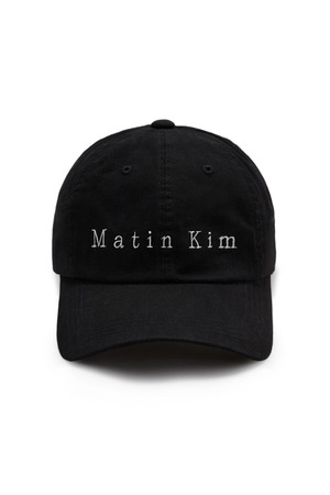 [Matin Kim] MATIN HERRINGBONE TYPO BALL CAP IN BLACK 正規品 韓国ブランド 韓国通販 韓国代行 韓国ファッション マーティンキム matinkim 日本 店舗