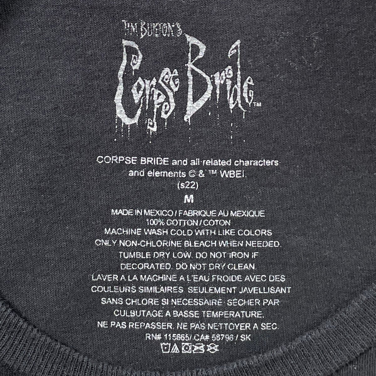 TIM BURTON'S Corpse Bride コープスブライド ムービーTシャツ メンズM