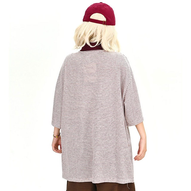 レーシングテイストピンストライプルーズポロシャツ 1col   R02006