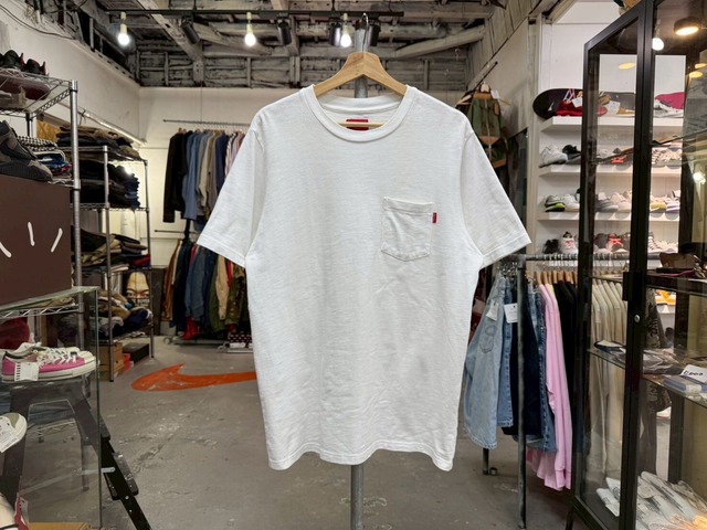Supreme SS POCKET TEE WHITE MEDIUM 79741