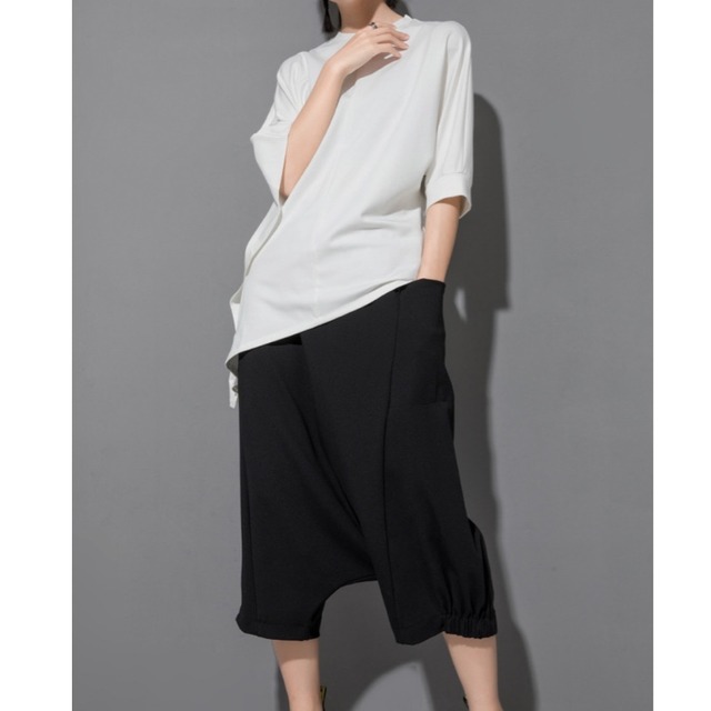 Asymmetric bat shirt 【2color】 C0057