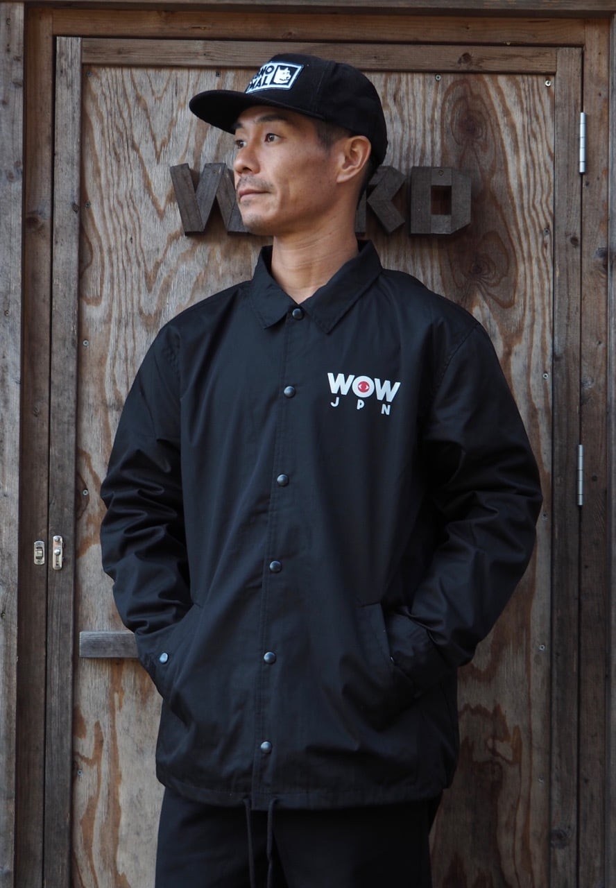 WOWJPNコーチジャケット 黒(送料込み) | WOW STORE WOWJPNコーチジャケット 黒(送料込み) | WOW STORE