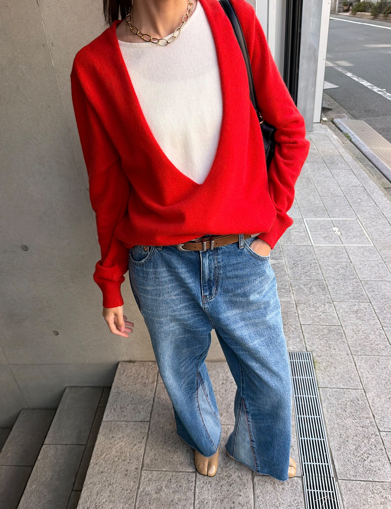 【新作5%OFF・3日間】Wool&Cashmere Layered Knit_3colors