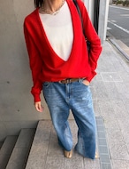 【新作5%OFF・3日間】Wool&Cashmere Layered Knit_3colors
