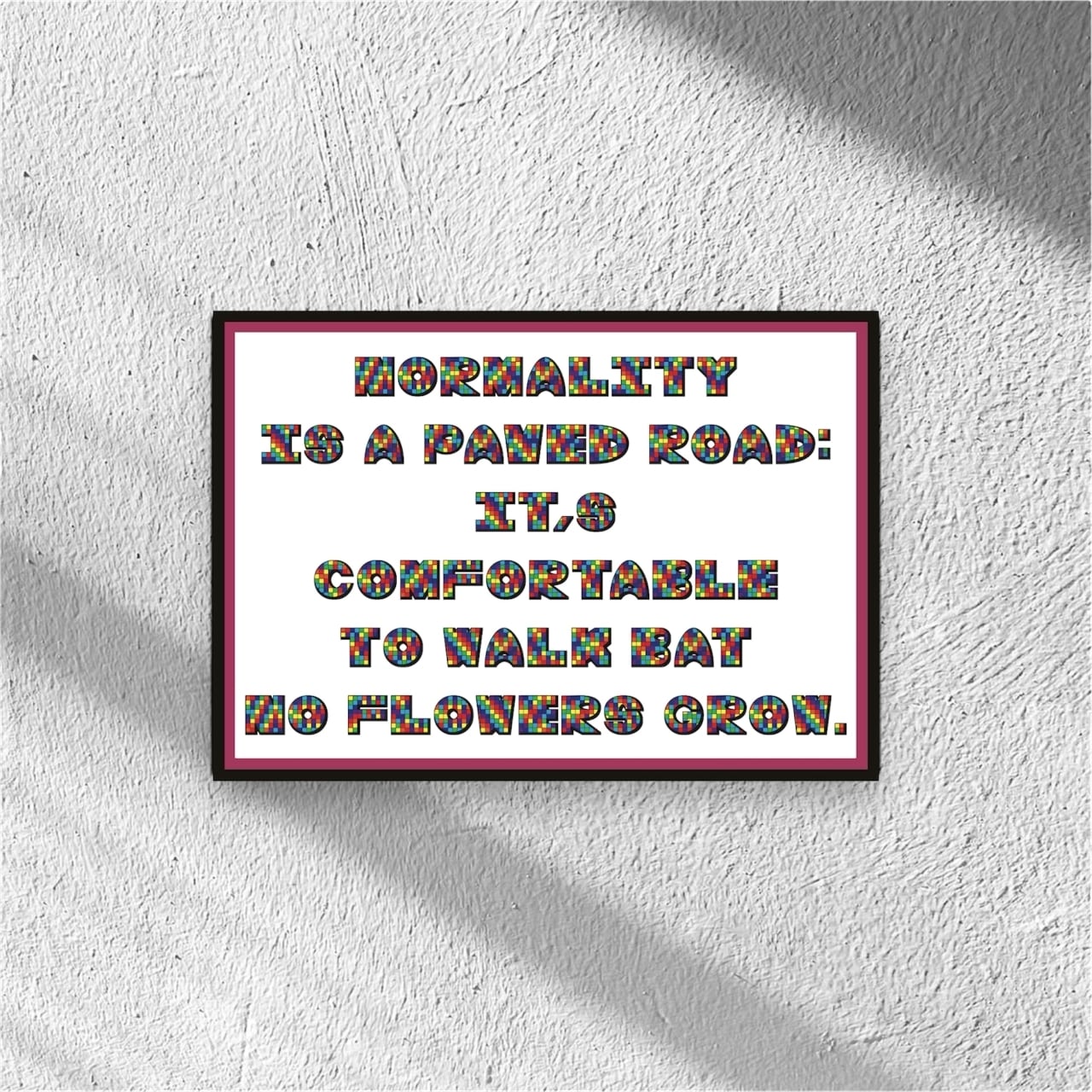 DHD(M)037【フレーム付きインテリアポスターA3 5歩】