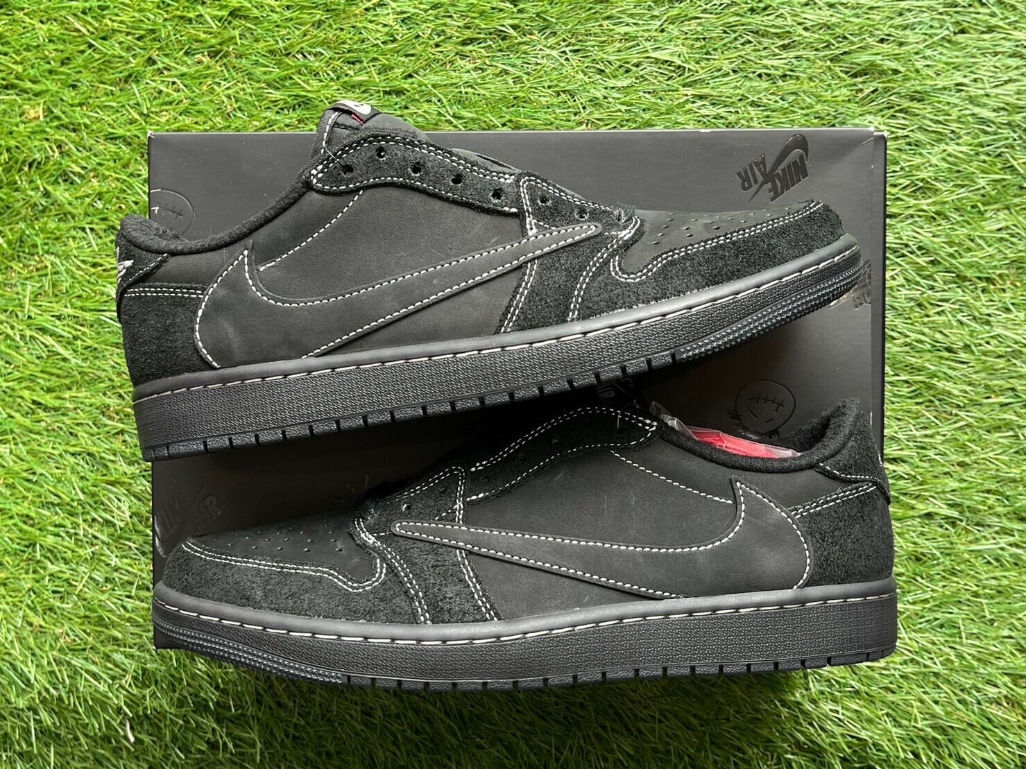 NIKE × TRAVIS SCOTT AIR JORDAN 1 LOW OG SP BLACK PHANTOM DM7866 